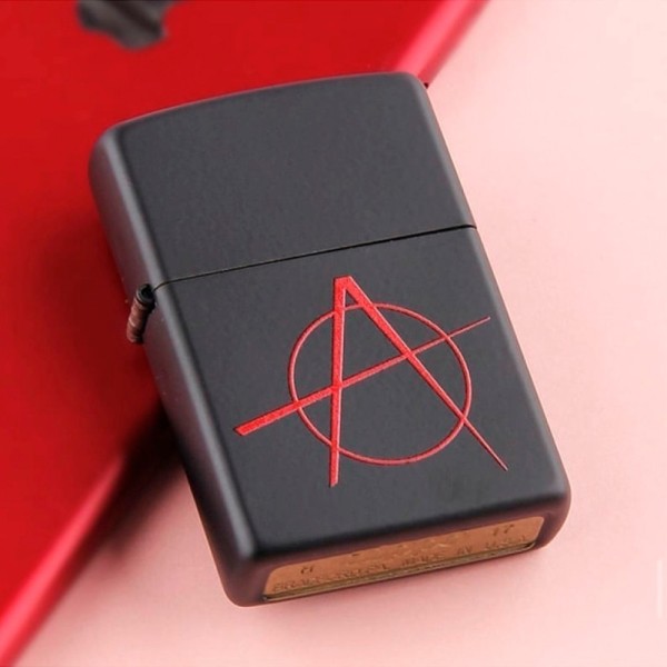 Зажигалка Zippo 20842 Black Matte Anarchy