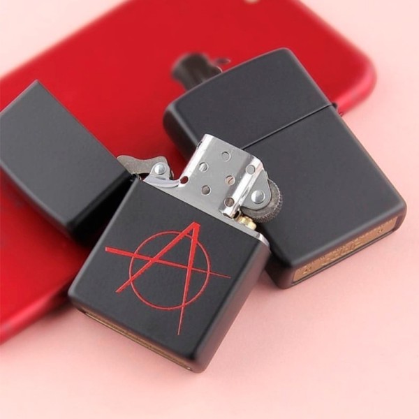 Зажигалка Zippo 20842 Black Matte Anarchy