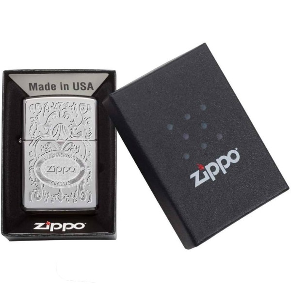 Зажигалка Zippo 24751 Gleaming  Patina High Polish Chrome