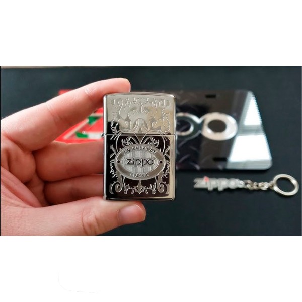 Зажигалка Zippo 24751 Gleaming  Patina High Polish Chrome