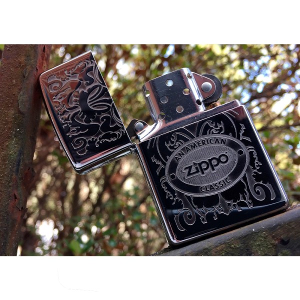 Зажигалка Zippo 24751 Gleaming  Patina High Polish Chrome