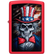 Запальничка Zippo 233 Uncle Sam Skull Design