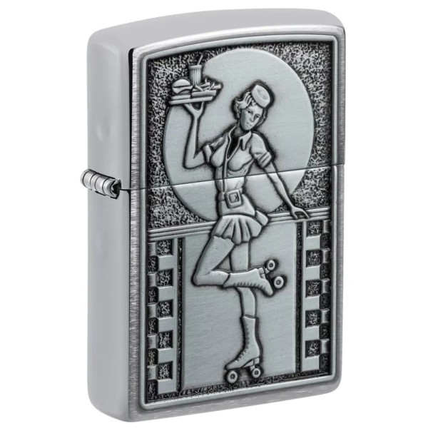 Зажигалка Zippo 200 Roller Waitress Emblem 48904