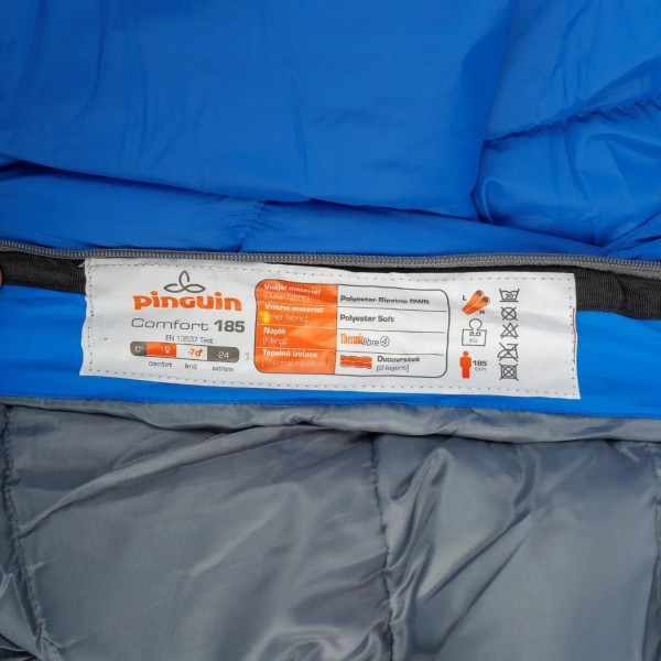 Cпальник Pinguin Comfort PFM 185 Blue Left Zip