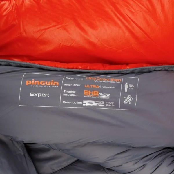 Cпальник Pinguin Expert CCS 195 Grey Right Zip