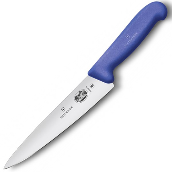 Нож кухонный разделочный Victorinox Fibrox 19 см, Синий 5.2002.19