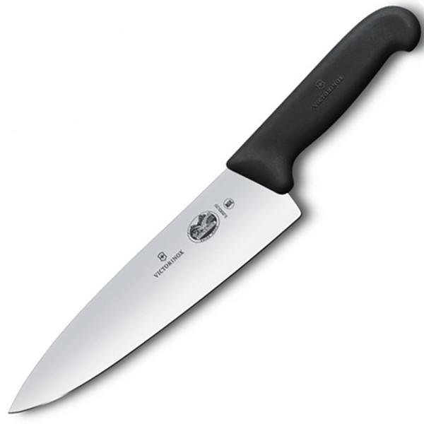 Нож кухонный разделочный Victorinox Fibrox 20 см, чёрный, 5.2063.20