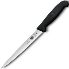 Нож филейный для рыбы Victorinox FIBROX Fish Filleting Super Flexible, 18 см Черный 5.3813.18