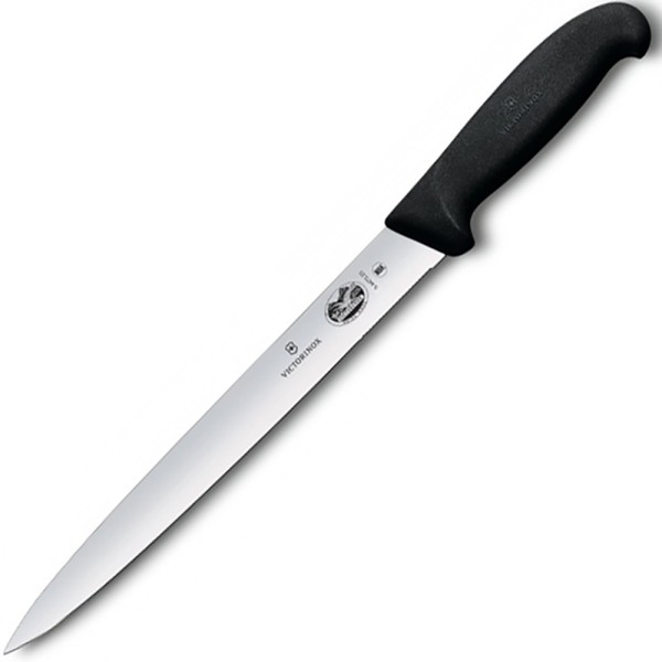 Нож кухонный для нарезки слайсами Victorinox FIBROX, 25 см Черный, 5.4473.25