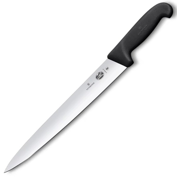 Нож кухонный для нарезки слайсами Victorinox FIBROX, 25 см Черный, 5.4503.25