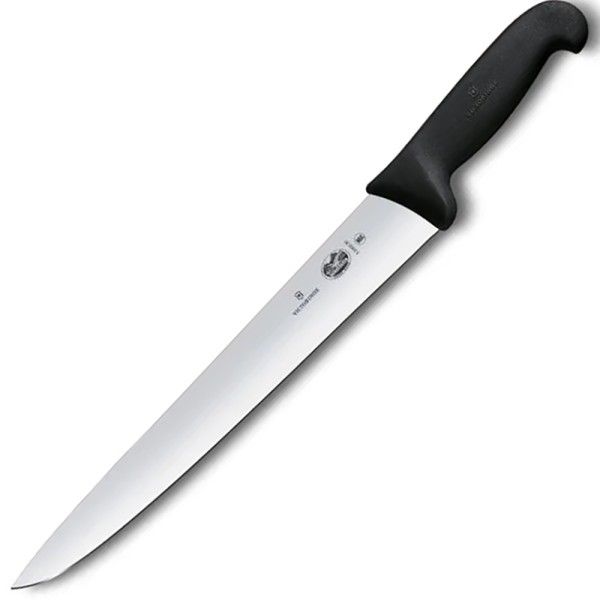 Нож кухонный разделочный Victorinox Fibrox 30 см, чёрный, 5.5503.30