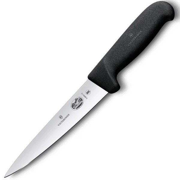 Нож разделочный Victorinox Fibrox 12 см, чёрный 5.5603.12