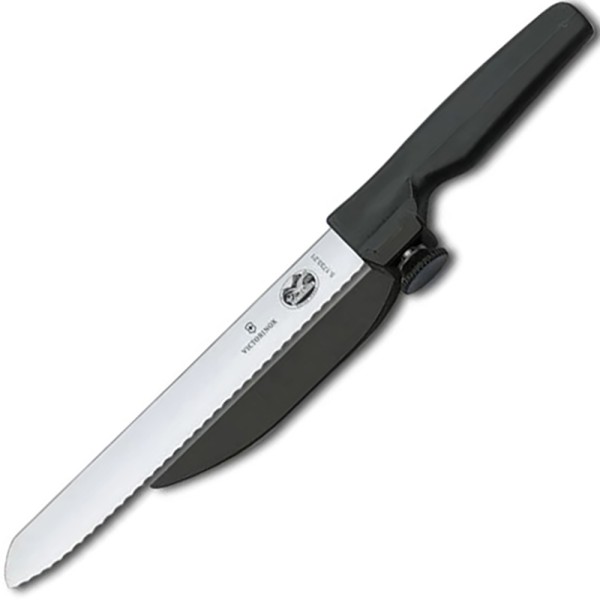 Нож для нарезки с направляющей Victorinox Standard Dux Knife, серрейтор, 18-21 см, 5.1733.21