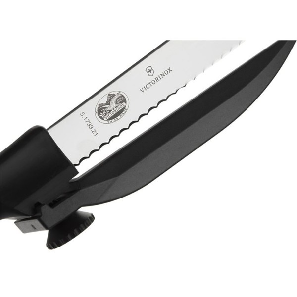 Нож для нарезки с направляющей Victorinox Standard Dux Knife, серрейтор, 18-21 см, 5.1733.21