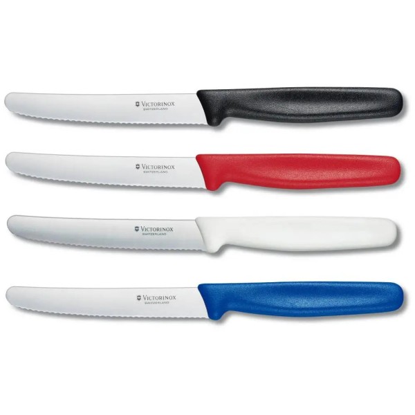 Нож для томатов Victorinox Standart, серрейтор 11 см, синий 5.0832
