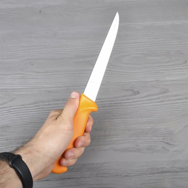 Нож обвалочный Victorinox Swibo Boning, узкий, оранжевый, 16 см, 5.8401.16