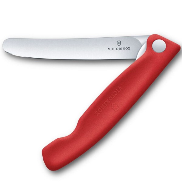 Ніж кухонний складаний Victorinox SwissClassic 11 см, закруглений, червоний, 6.7801.FC1