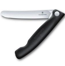 Ніж кухонний складаний Victorinox SwissClassic 11 см, закруглений, чорний, 6.7803.F