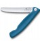Ніж кухонний складаний Victorinox SwissClassic 11 см, серейтор, закруглений, синій, 6.7832.FC1