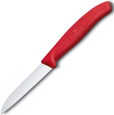 Нож для чистки овощей Victorinox SwissClassic, 8 см, красный, 6.7401.C1