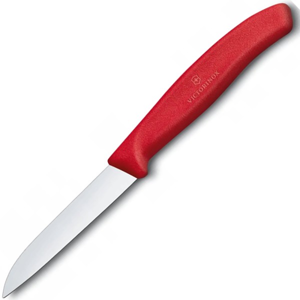 Нож для чистки овощей Victorinox SwissClassic, 8 см, красный, 6.7401.C1