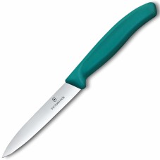 Ніж для чищення овочів Victorinox SwissClassic, 10 см, зелений 6.7704.C1