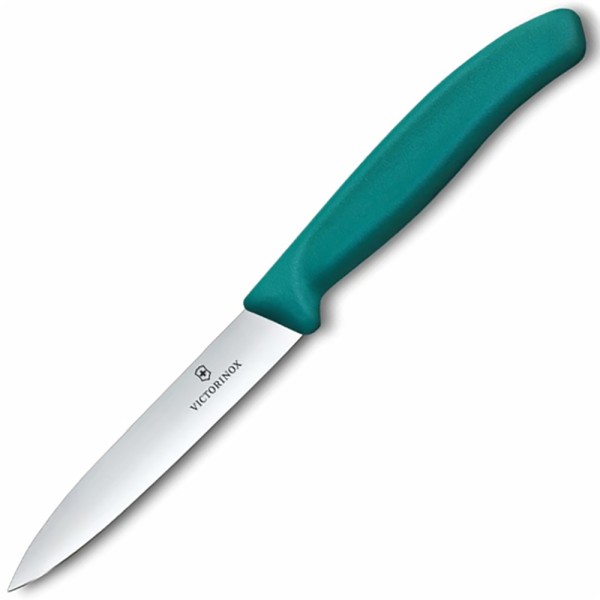 Нож для чистки овощей Victorinox SwissClassic, 10 см, зелёный 6.7704.C1