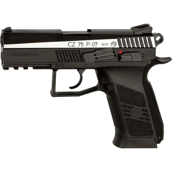 Пистолет пневматический ASG CZ 75 P-07 Nickel Blowback 4,5 мм BB