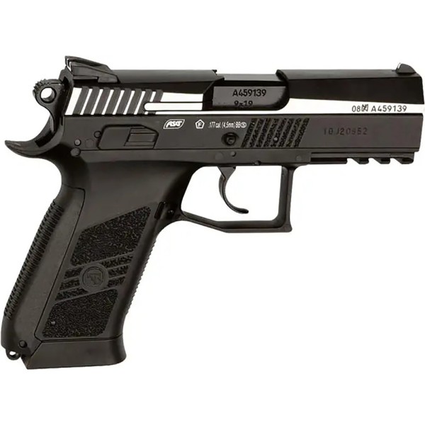 Пистолет пневматический ASG CZ 75 P-07 Nickel Blowback 4,5 мм BB