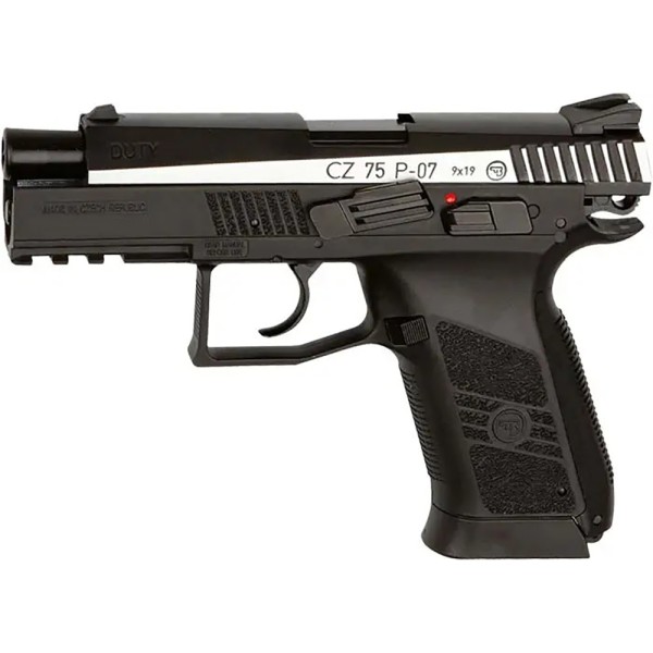 Пистолет пневматический ASG CZ 75 P-07 Nickel Blowback 4,5 мм BB