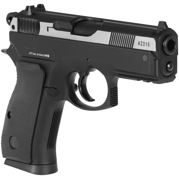 Пистолет пневматический ASG CZ 75D Compact Nickel. CO2. BB кал. 4.5 мм