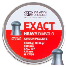 Пули пневматические JSB Diabolo Exact Heavy 0,67 г 4,52 мм 500 шт/уп