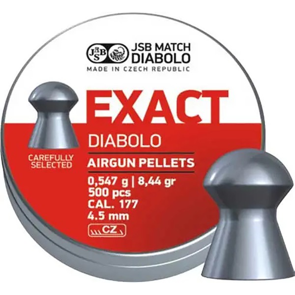 Пули пневматические JSB Diabolo Exact 0,54 г 4,53 мм 500 шт/уп