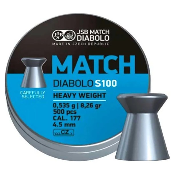 Пули пневматические JSB Match HW, 4,49 мм , 0,535 г, 500 шт/уп
