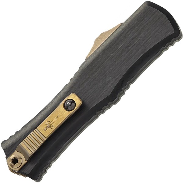 Ніж Microtech Hatori Cowry-Y Damascus Jade G10 W/ Bronze