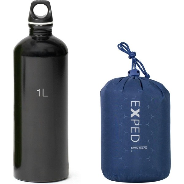 Подушка Exped DOWN PILLOW L navy mountain темно-синяя