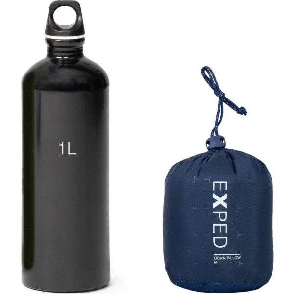 Подушка Exped DOWN PILLOW M navy mountain темно-синяя