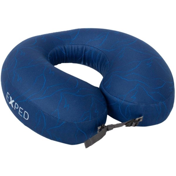 Подушка Exped NECK PILLOW DELUXE navy mountain темно-синяя