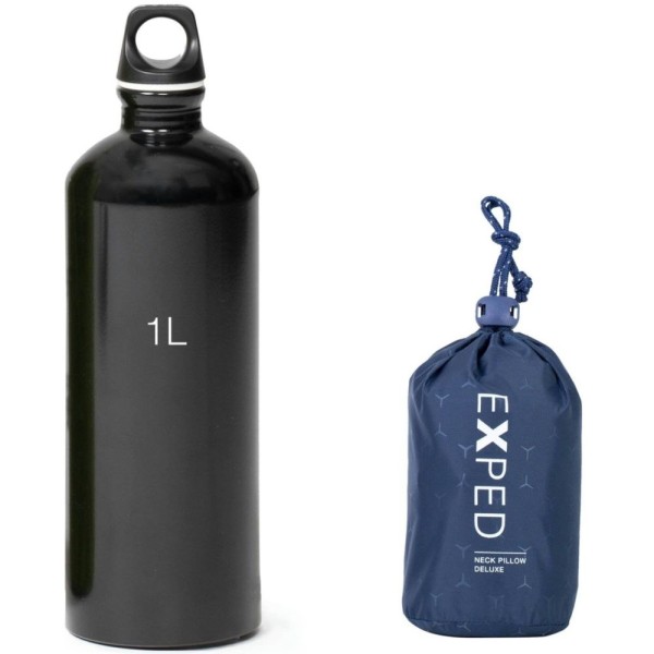 Подушка Exped NECK PILLOW DELUXE navy mountain темно-синяя