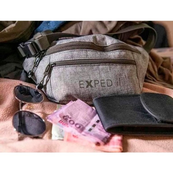 Поясная сумка Exped MINI BELT POUCH burgundy melange бордовая