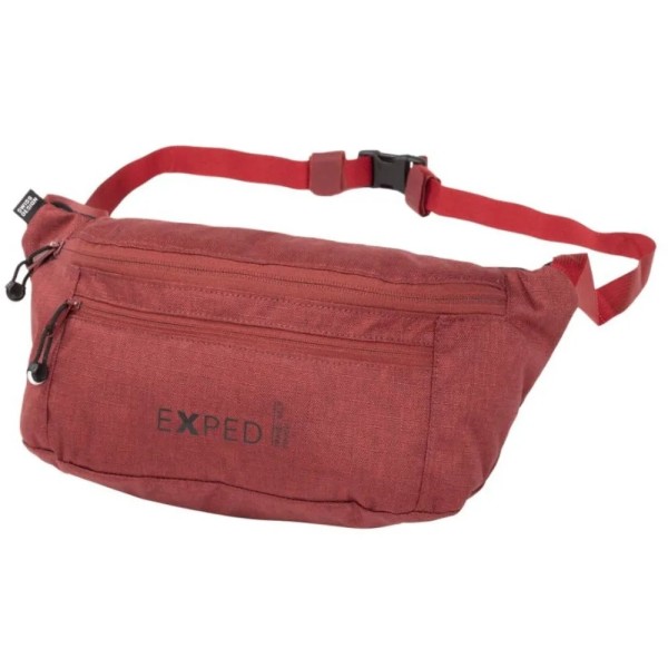 Поясная сумка Exped TRAVEL BELT POUCH burgundy melange бордовая