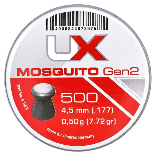 Шарики Umarex Mosquito Gen2 0,50 гр. кол. 4.5(.177) 500 шт. 4.1926