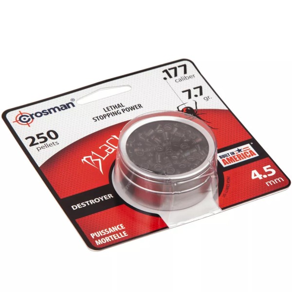 Пули Crosman Black Widow 0.49 гр. .250 шт. кал. 4.5мм, CBW776P