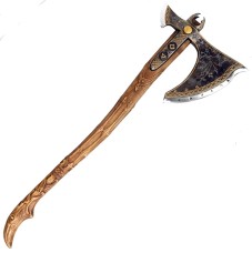 Сокира AncientSmithy Handcrafted Leviathan axe з kožeним cover + Wooden Runic Box