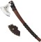 Сокира AncientSmithy Handcrafted Norse axe Njord with gentle leather wrap Wooden Runic Box Шкіряний чохол, Дерев'яний бокс з рунами