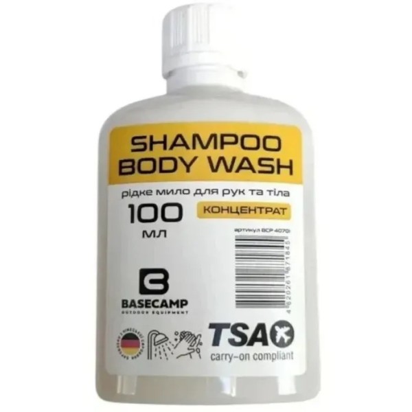 Мило рідке для рук та тіла Base Camp Shampoo Body Wash 100 ml