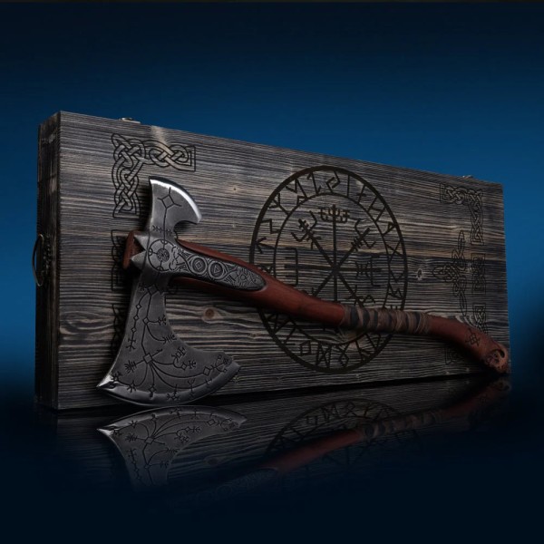 Сокира AncientSmithy Hand-forged Leviathan axe with leather wrap
