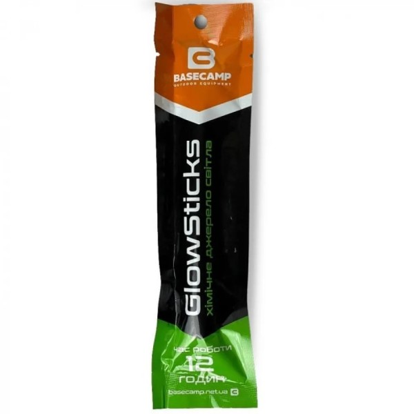 Хімічне джерело світла Base Camp GlowSticks Green 