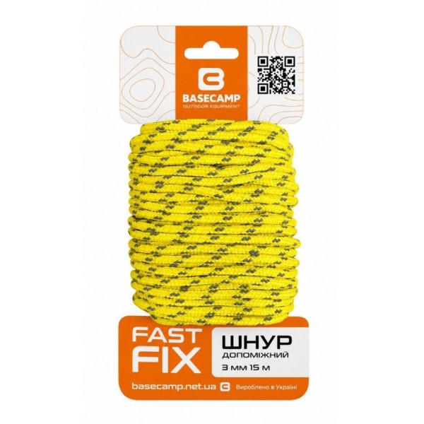 Шнур допоміжний Base Camp Whipcord 3 мм 15 м Multicolor 