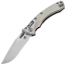 Нож Microtech Amphibian RAM-LOK Marfione Select Stonewash Slab Side Bronze Titanium